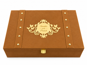 Premium Brown Wedding Invitation Gift Box - BMG - 01
