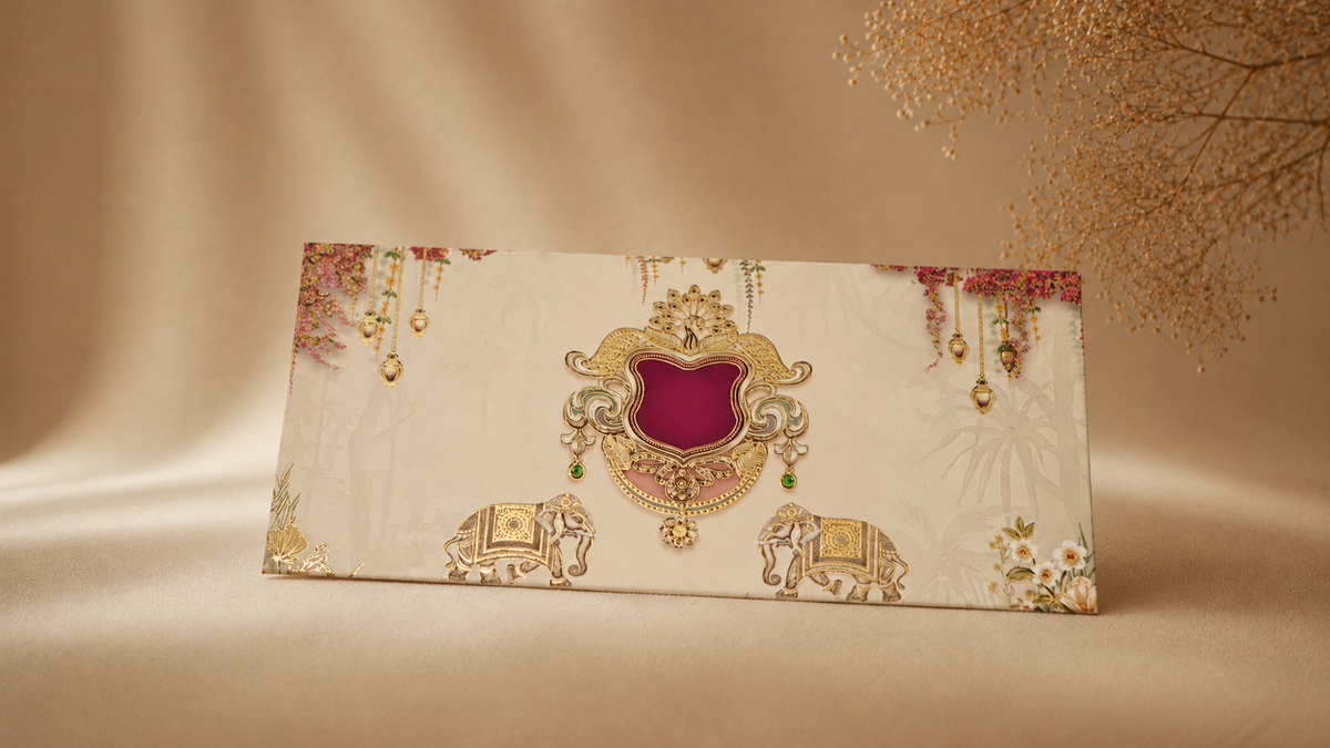 Crest Elephant Envelope - E106