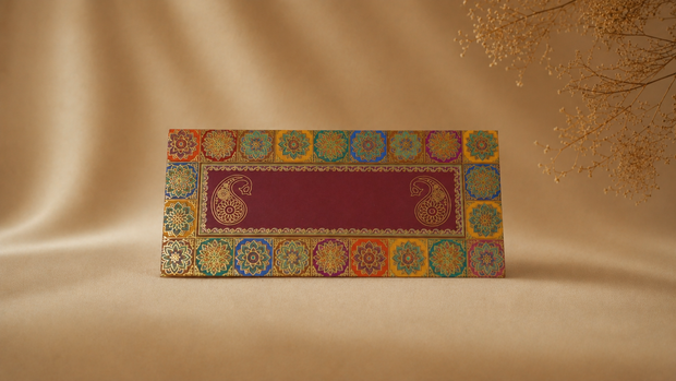 Vibrant Mandala Heritage Envelope - E109