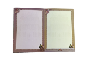 Radha Krishna Floral Wedding Card - G-086