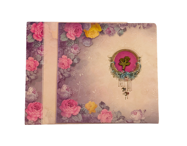 Elegant Floral Rose Wedding Invitation - GK-026