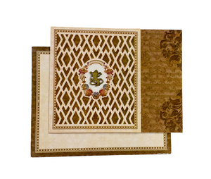 Elegant Traditional Floral Wedding Invitation - GL-004