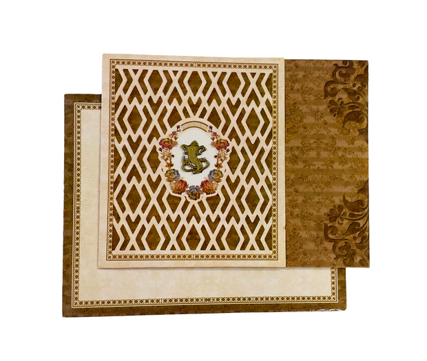 Elegant Traditional Floral Wedding Invitation - GL-004