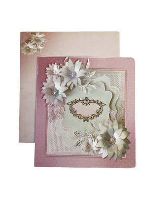 Pastel Floral Embossed Wedding Invitation - IPL-007 FO