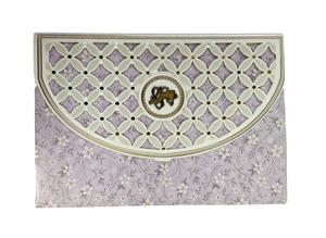 Elegant Floral Laser Cut Wedding Invitation Card - PM-044
