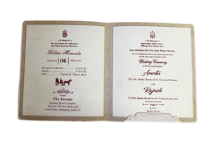 Elegant Floral Wedding Invitation Card - R-015